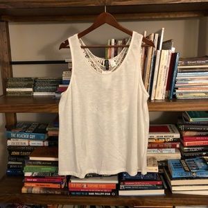 H&M Divided Lace-Back Tank L NWT